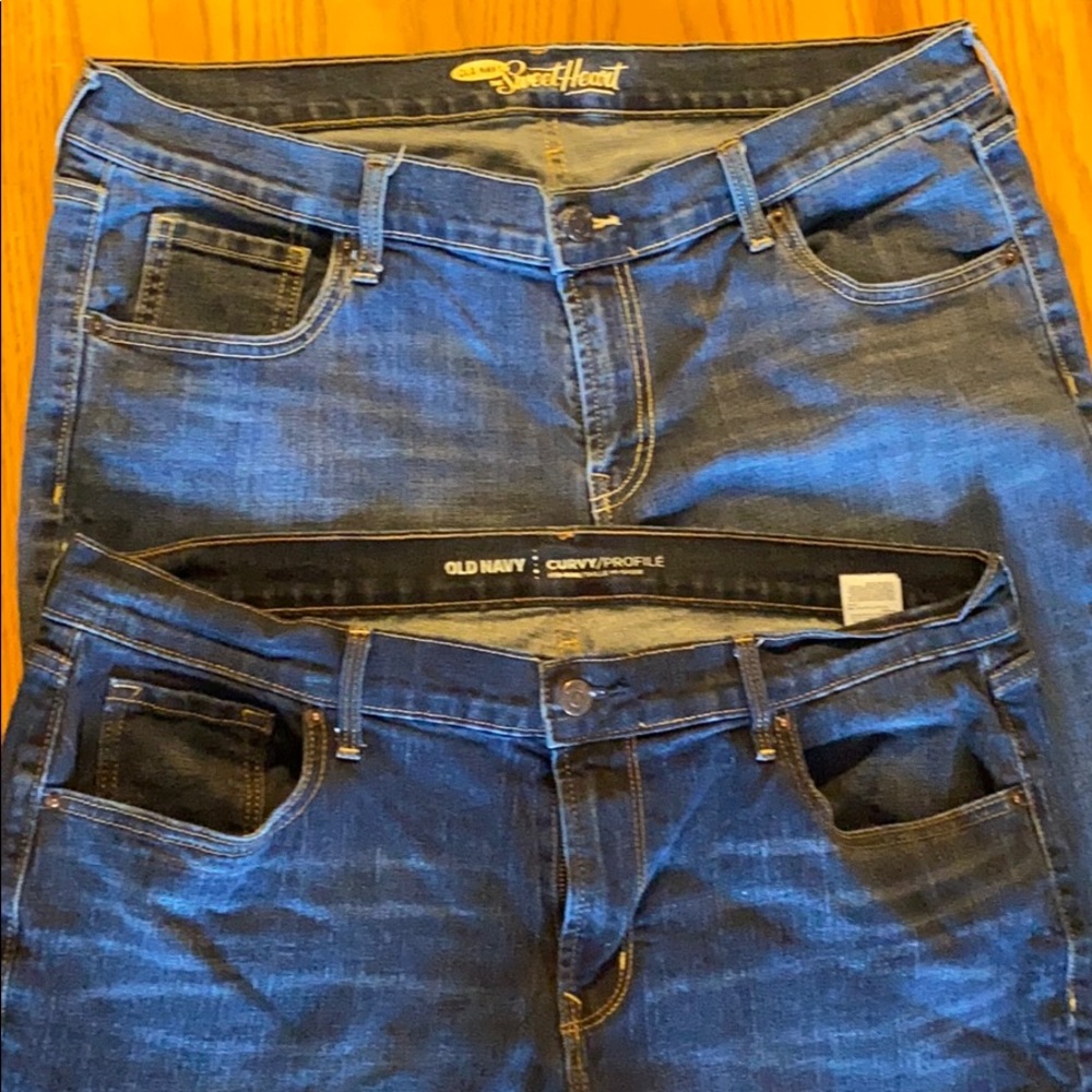 2 Pair Old Navy jeans size 16s and 16r